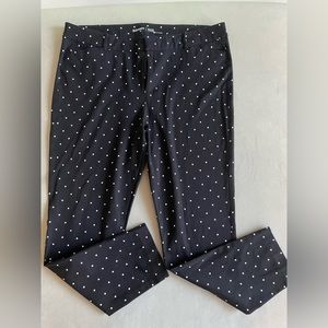 Black polka dot Old Navy pixie work pants